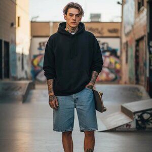 Vintage Men's Lee Denim Shorts